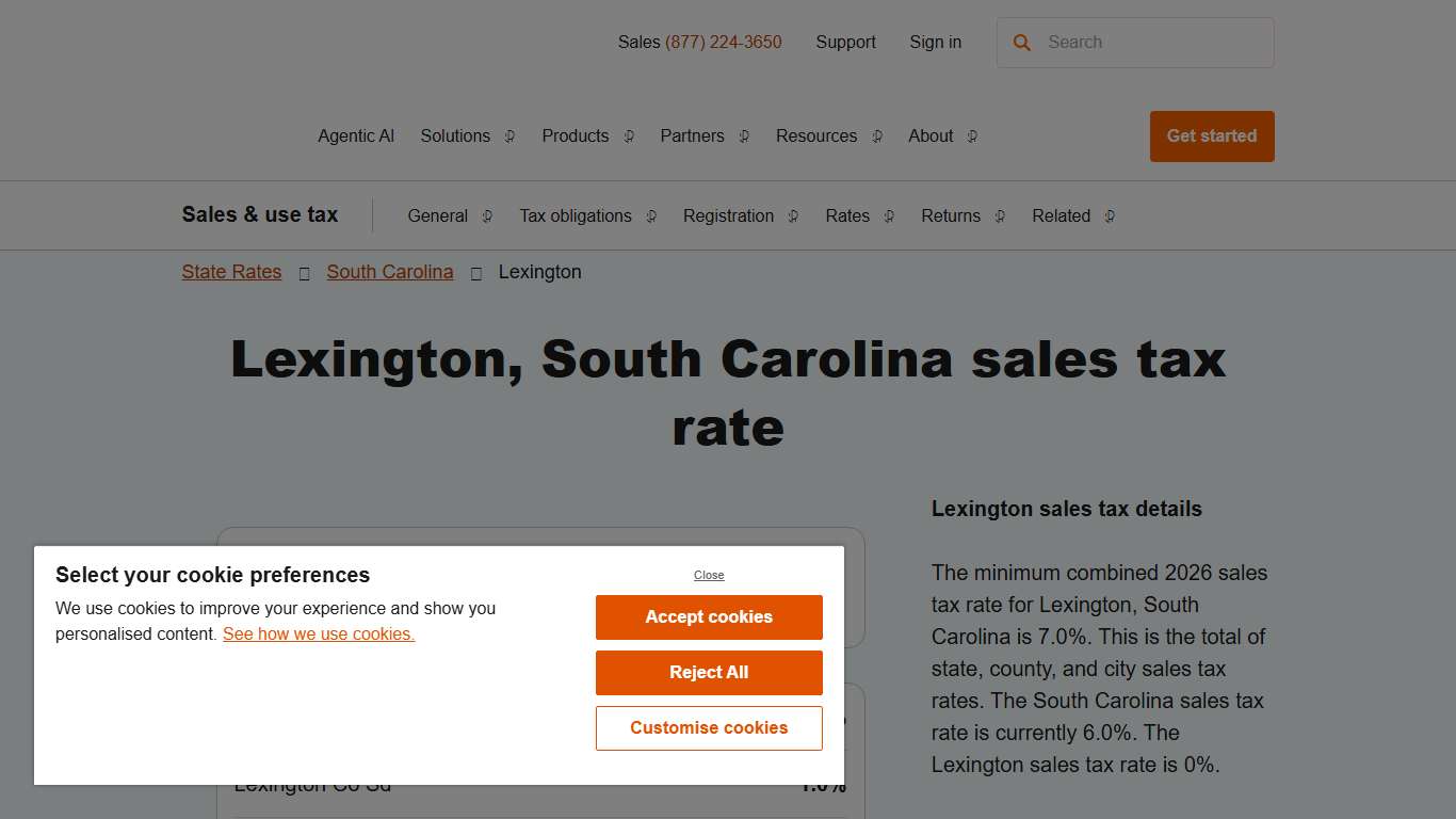 2026 Lexington, South Carolina Sales Tax Calculator & Rate – Avalara